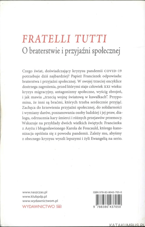 Encyklika Fratelli Tutti o btarestwie i przyjaźni społecznej. FRANCISZEK