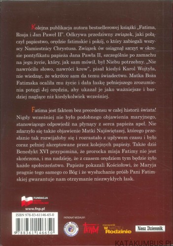 Krew i nadzieja. Orędzie fatimskie w nauczaniu papieży. TIMOTHY TINDAL-ROBERTSON