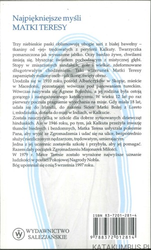 Najpiękniejsze myśli Matki Teresy. TERESIO BOSCO