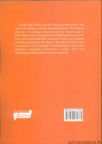 Rok wiary. Wiara dziełem Boga i człowieka. KS. TEODOR SZARWARK