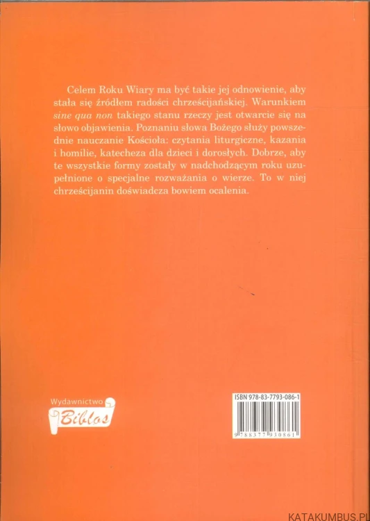 Rok wiary. Wiara dziełem Boga i człowieka. KS. TEODOR SZARWARK