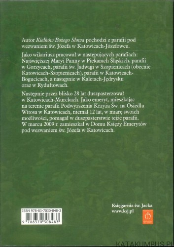 Kiełki Bożego Słowa. Rok liturgiczny B. KS. ANTONI WEIDEMANN