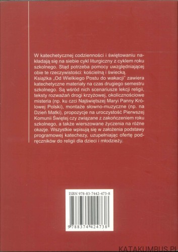 Od Wielkiego Postu do wakacji. PRACA ZBIOROWA