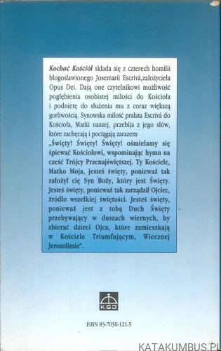 Kochać Kościół. JOSEMARÍA ESCRIVÁ
