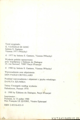 Ewangelia Jezusa. PRACA ZBIOROWA