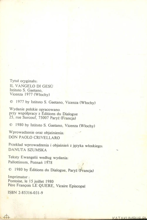 Ewangelia Jezusa. PRACA ZBIOROWA