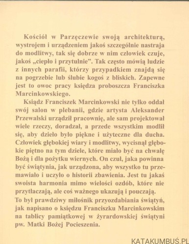 Ksiądz Franciszek Marcinkowski - dobry pasterz parzęczewskiej parafii. KS. JERZY SERWIK