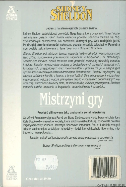 Mistrzyni gry. SIDNEY SHELDON
