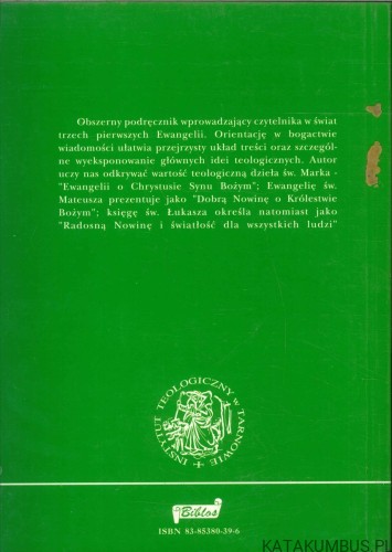 Ewangelie synoptyczne. KS. MICHAŁ BEDNARZ