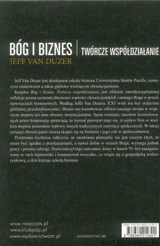 Bóg i biznes. Twórcze współdziałanie. JEFF VAN DUZER