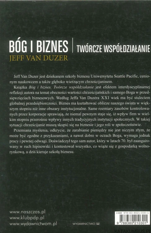 Bóg i biznes. Twórcze współdziałanie. JEFF VAN DUZER