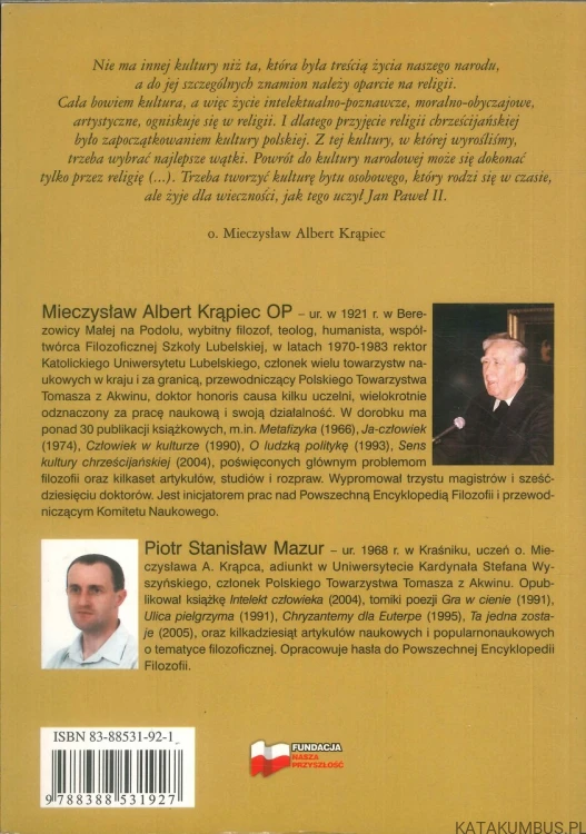 O polską kulturę humanistyczną. KRĄPIEC MIECZYSŁAW ALBERT, MAZUR PIOTR STANISŁAW