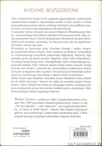 Putin. Człowiek bez twarzy. MASHA GESSEN