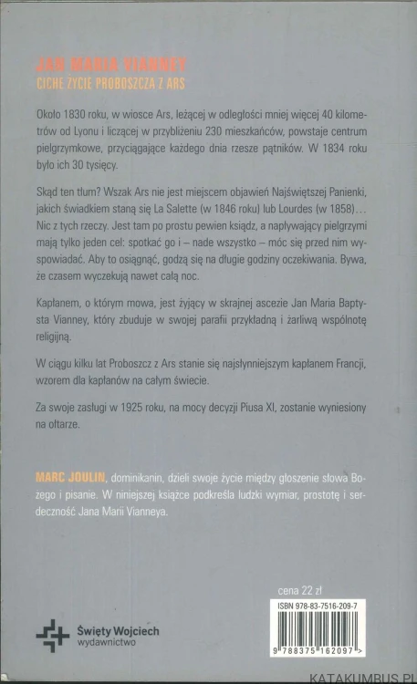 Jan Maria Vianney. Ciche życie proboszcza z Ars. MARC JOULIN