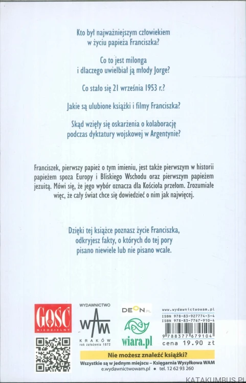 Franciszek. Papież z końca świata. Biografia. LESZEK ŚLIWA