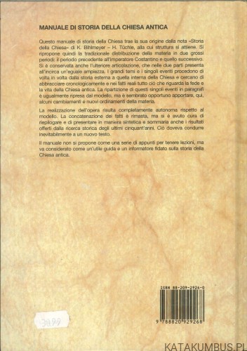 Manuale di storia della chiesa antica. KARL SUSO FRANK