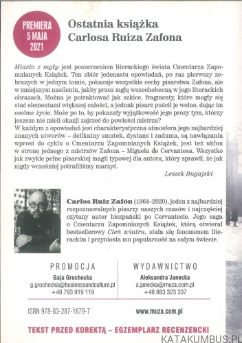 Miasto z mgły. CARLOS RUIZ ZAFÓN