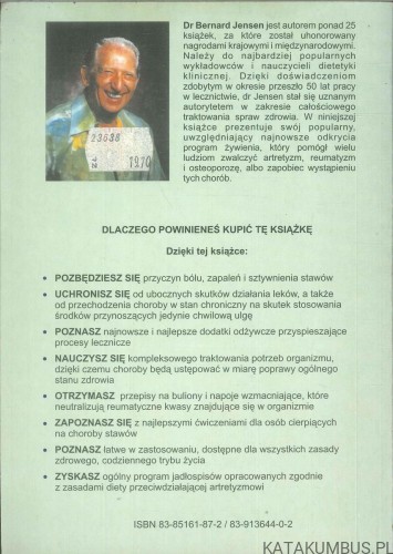 Artretyzm reumatyzm osteoporoza. Leczenie dietą. BERNARD JENSEN
