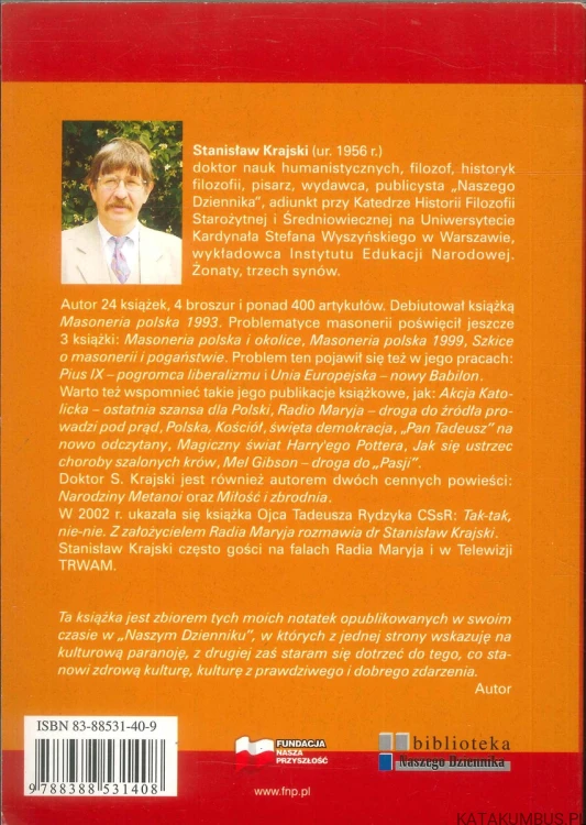 Granice kultury. Między mądrością i paranoją. STANISŁAW KRAJSKI