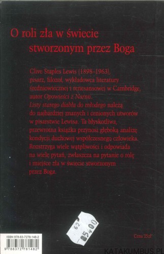 Listy starego diabła do młodego. C.S. LEWIS