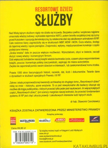 Resortowe dzieci. Służby. DOROTA KANIA, JERZY TARGALSKI, MACIEJ MAROSZ