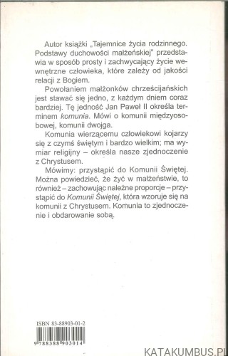 Tajemnice życia rodzinnego. Podstawy duchowości małżeńskiej. KAZIMIERZ LUBOWICKI OMI