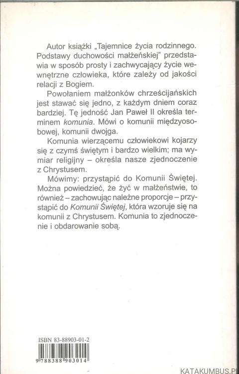 Tajemnice życia rodzinnego. Podstawy duchowości małżeńskiej. KAZIMIERZ LUBOWICKI OMI