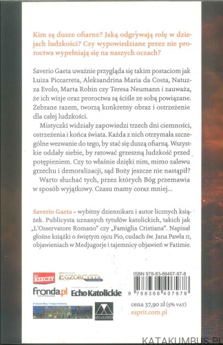 Dusze ofiarne. Historie dusz, które ratują świat. SAVERIO GAETA