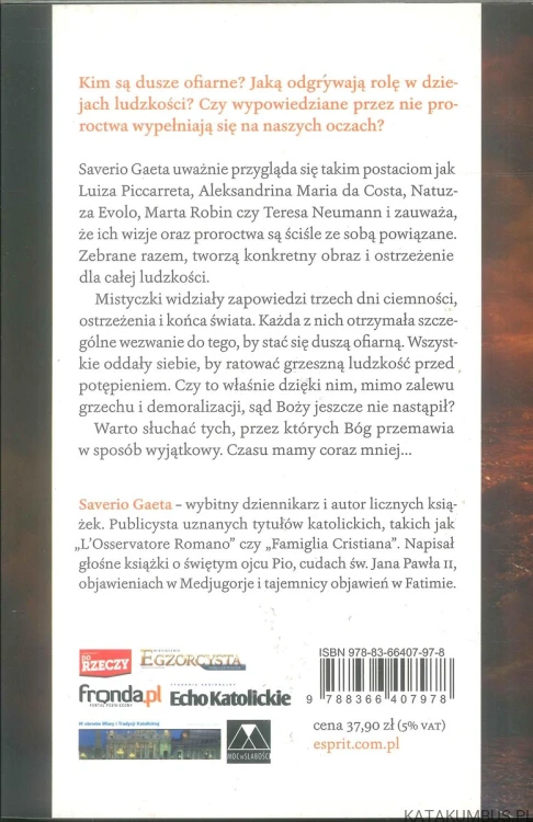 Dusze ofiarne. Historie dusz, które ratują świat. SAVERIO GAETA