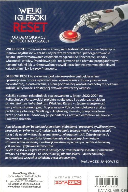 Wielki i głęboki reset. Od demokracji do technokracji. Tom 1. JACEK JANOWSKI