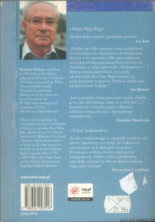Koń pana boga / Szkoła bezbożników. WILHELM DICHTER
