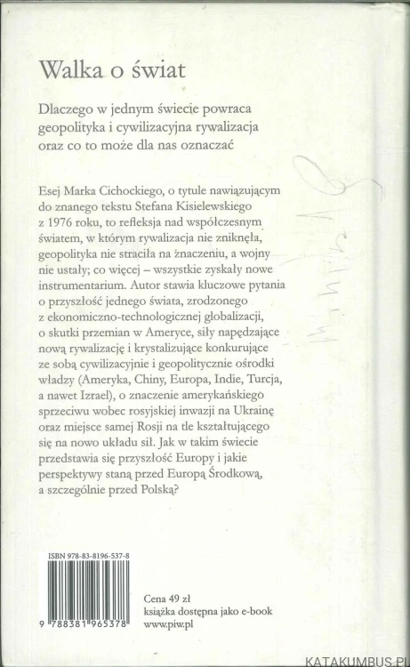 Walka o świat. MAREK CICHOCKI
