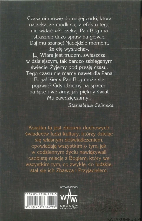 Czas świadectw. Drogi do Boga. IZABELA GÓRNICKA-ZDZIECH