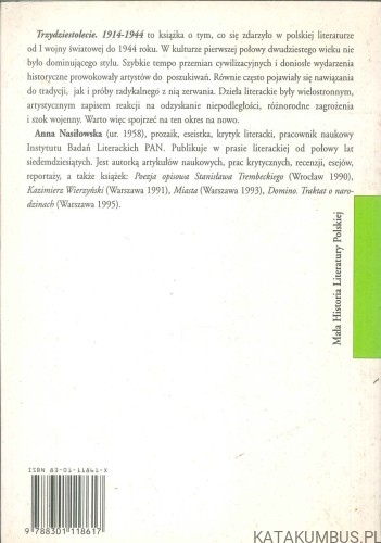 Trzydziestolecie 1914-1944. ANNA NASIŁOWSKA
