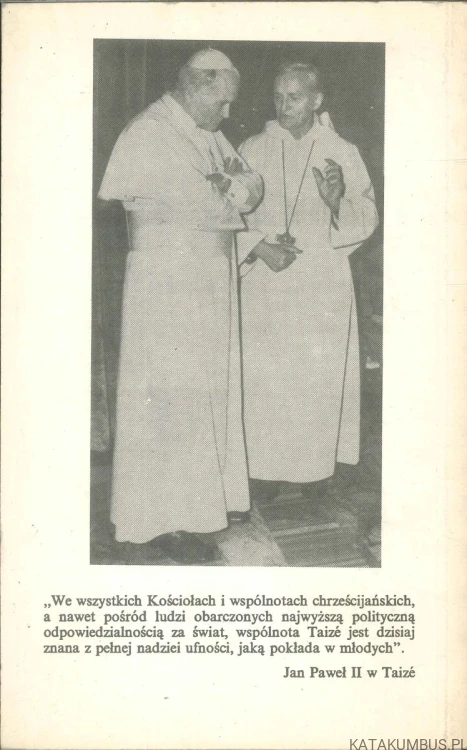 Brat Roger założyciel Taizé. KATHRYN SPINK
