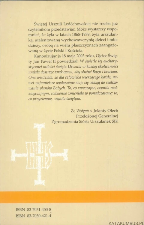 O Eucharystii. URSZULA LEDÓCHOWSKA