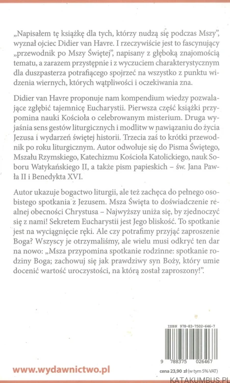 Pokochać Mszę Świętą. DIDIER VAN HAVRE