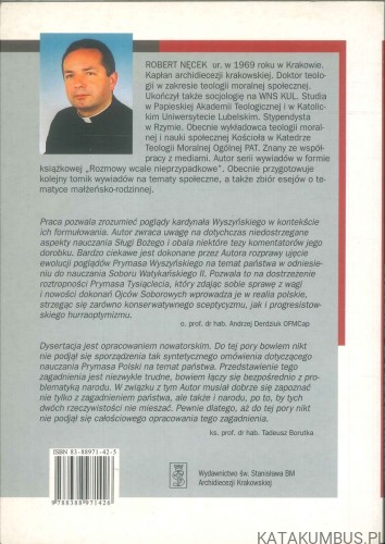 Państwo w nauczaniu społecznym Prymasa Polski Stefana Wyszyńskiego. ROBERT NĘCEK