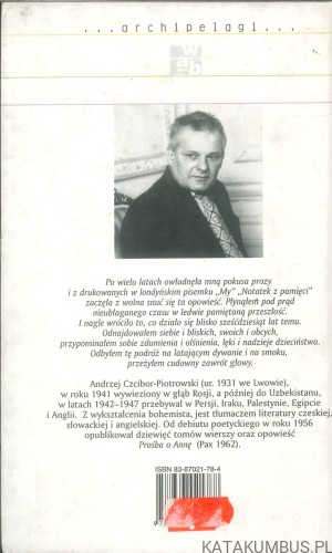 Rzeczy nienasycone. ANDRZEJ CZCIBOR-PIOTROWSKI