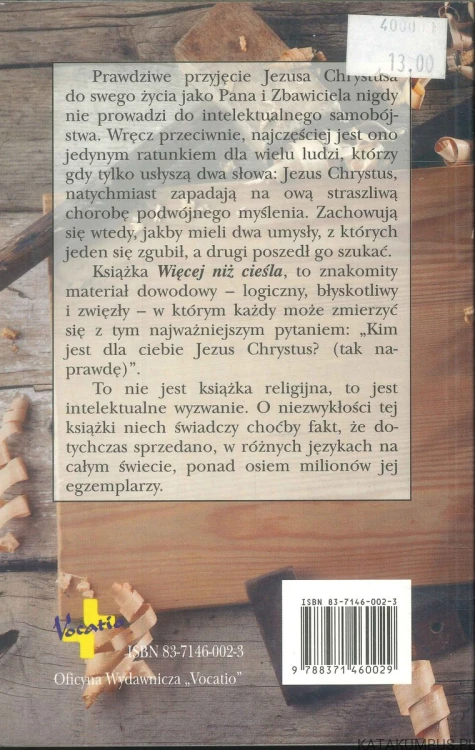 Więcej niż cieśla. JOSH MCDOWELL
