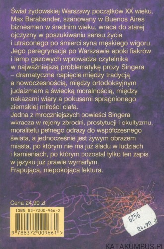 Szumowiny. ISAAC BASHEVIS SINGER