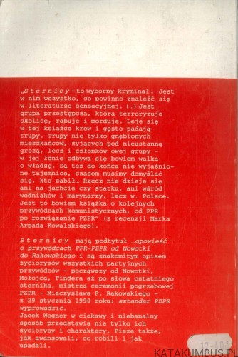 Sternicy od Nowotki do Rakowskiego. JACEK WEGNER