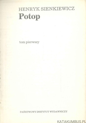 Potop (t. I-III). HENRYK SIENKIEWICZ
