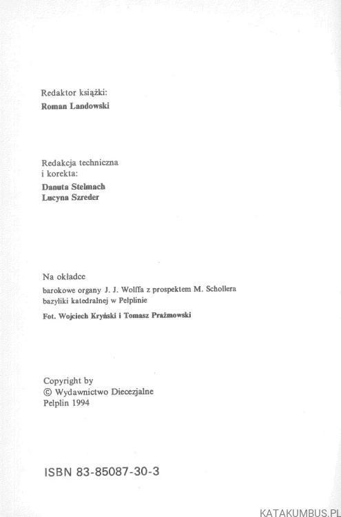 Z dziejów muzyki kościelnej w diecezji chełmińskiej. KS. EDWARD HINZ