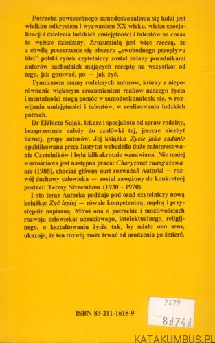 Żyć lepiej. ELŻBIETA SUJAK
