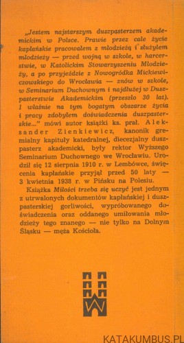 Miłości trzeba się uczyć. KS. ALEKSANDER ZIENKIEWICZ