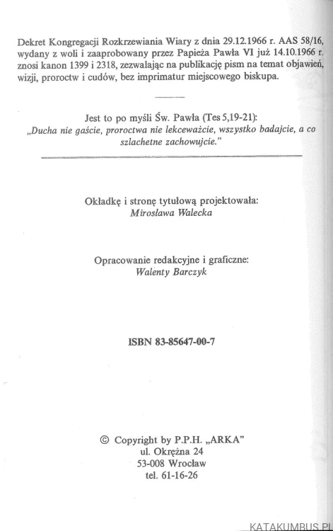 O życiu pozagrobowym. FULLA HORAK