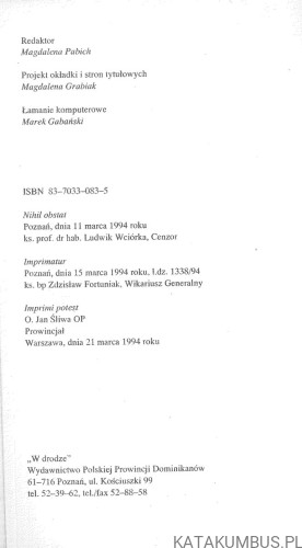 Dylematy naszych czasów. JACEK SALIJ OP