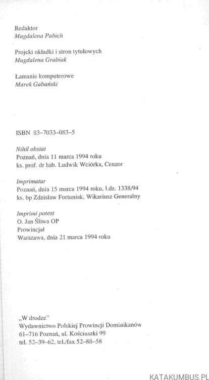 Dylematy naszych czasów. JACEK SALIJ OP