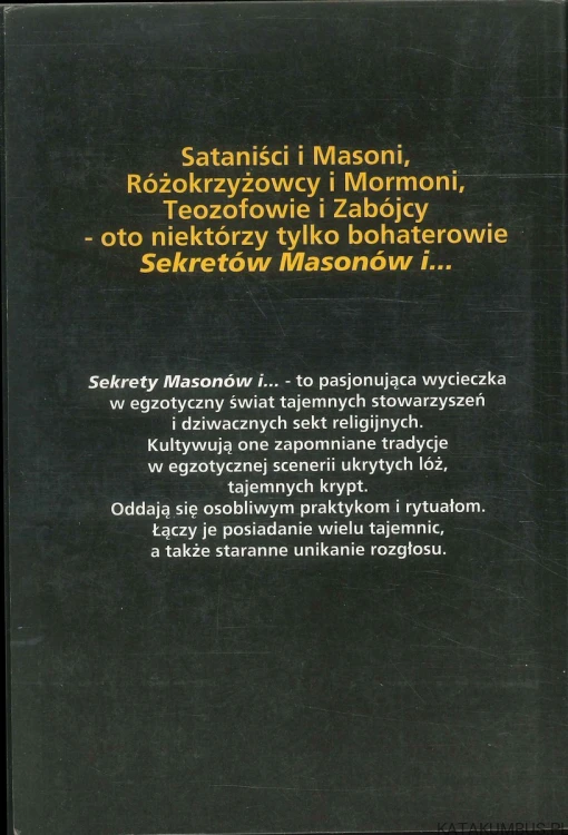 Sekrety masonów i. JACEK GOLĘDZINOWSKI